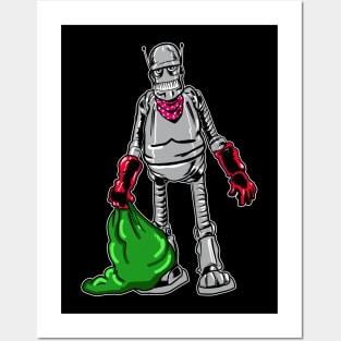 Garbage Man Bot Posters and Art